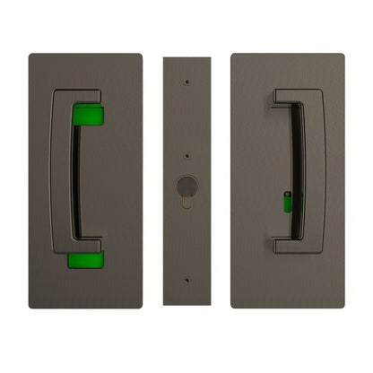 Cavilock CL406B034 ADA Privacy Pocket Door Set with Left Handed Snib for 1-3/4" Doors