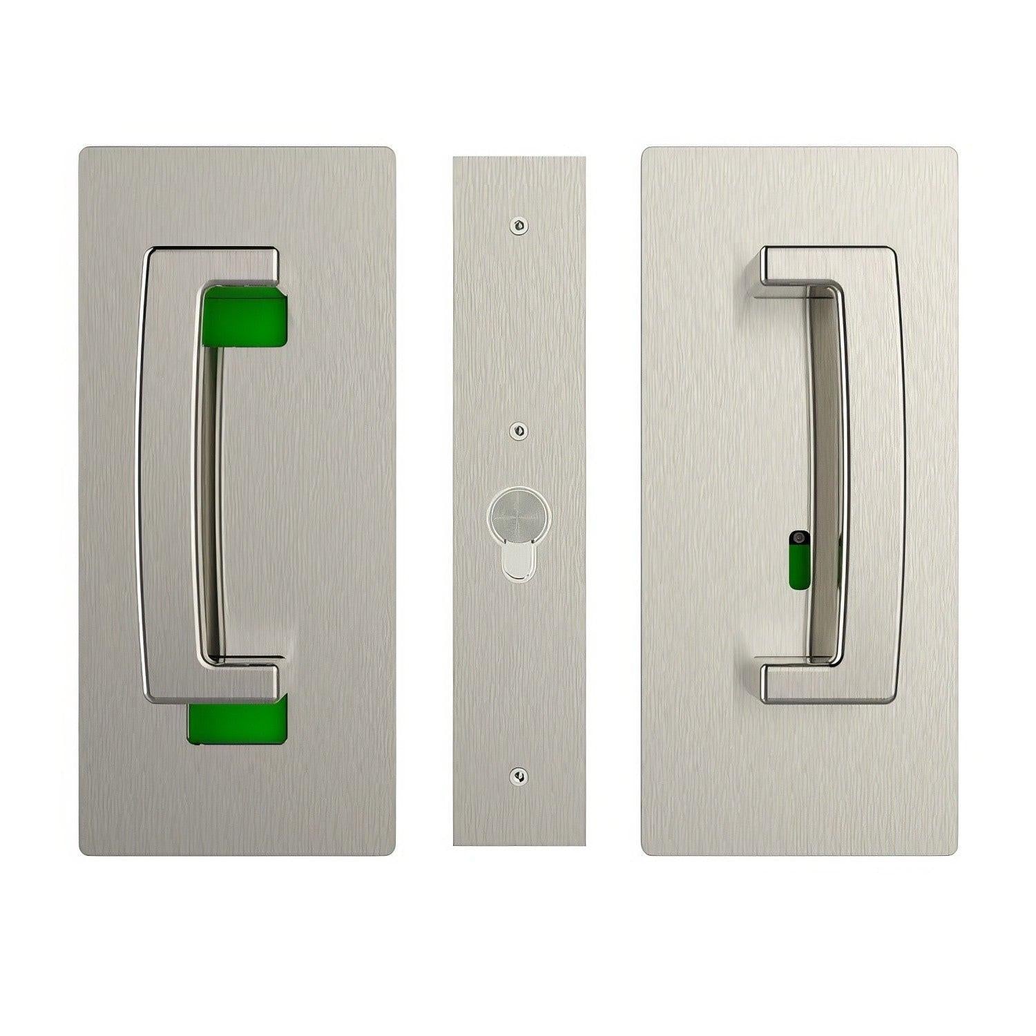 Cavilock CL406B029 ADA Privacy Pocket Door Set with Left Handed Snib for 1-3/8" Doors