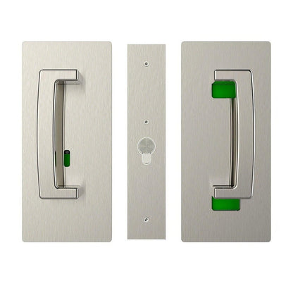 Cavilock CL406B033 ADA Privacy Pocket Door Set with Right Handed Snib for 1-3/4" Doors