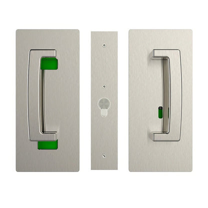 Cavilock CL406B034 ADA Privacy Pocket Door Set with Left Handed Snib for 1-3/4" Doors
