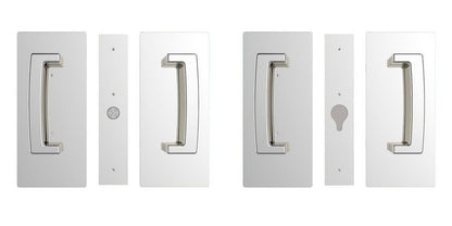 Cavilock CL406D028 ADA Bi-Parting Passage Pocket Door Set with Magnetic Latch for 1-3/8 Inch Thick Doors