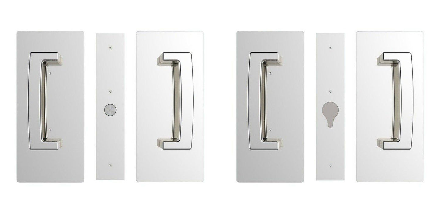 Cavilock CL406D029 ADA Bi-Parting Passage Pocket Door Set with Magnetic Latch for 1-3/4 Inch Thick Doors