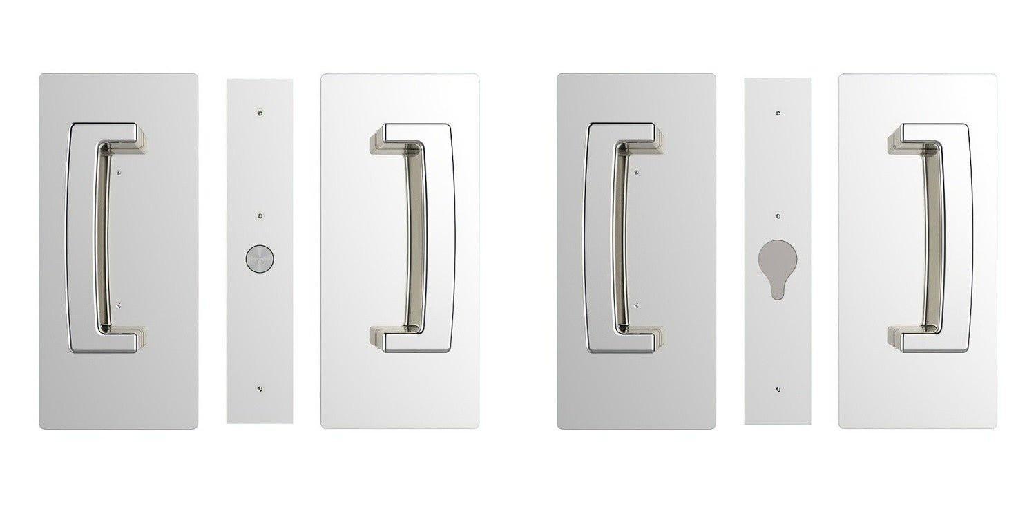 Cavilock CL406D029 ADA Bi-Parting Passage Pocket Door Set with Magnetic Latch for 1-3/4 Inch Thick Doors