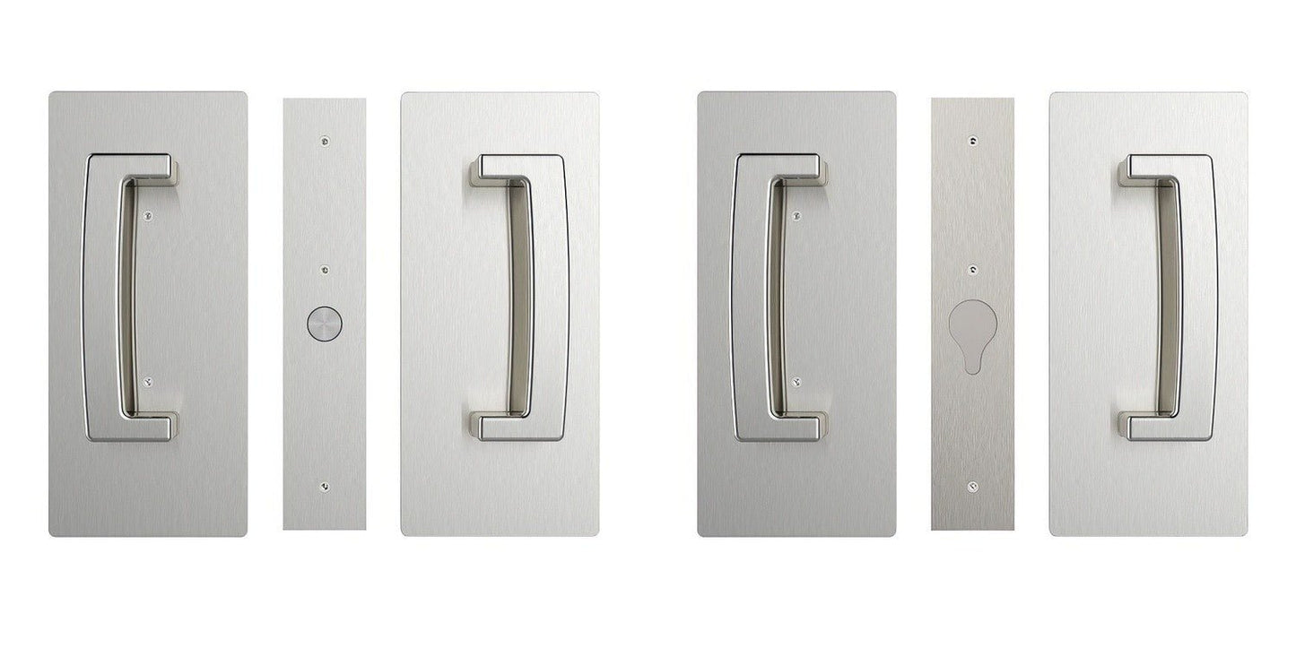 Cavilock CL406D029 ADA Bi-Parting Passage Pocket Door Set with Magnetic Latch for 1-3/4 Inch Thick Doors