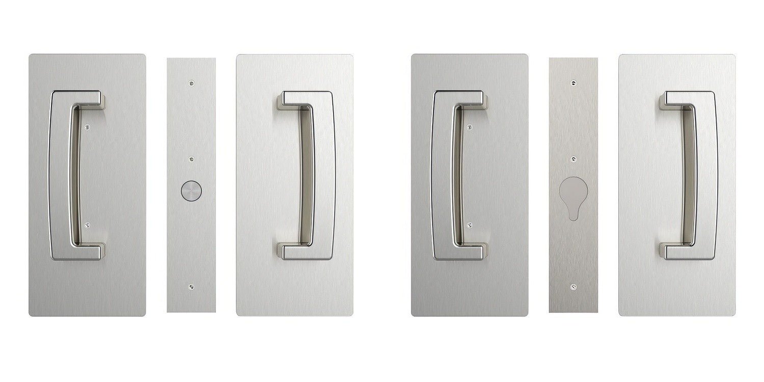 Cavilock CL406D029 ADA Bi-Parting Passage Pocket Door Set with Magnetic Latch for 1-3/4 Inch Thick Doors