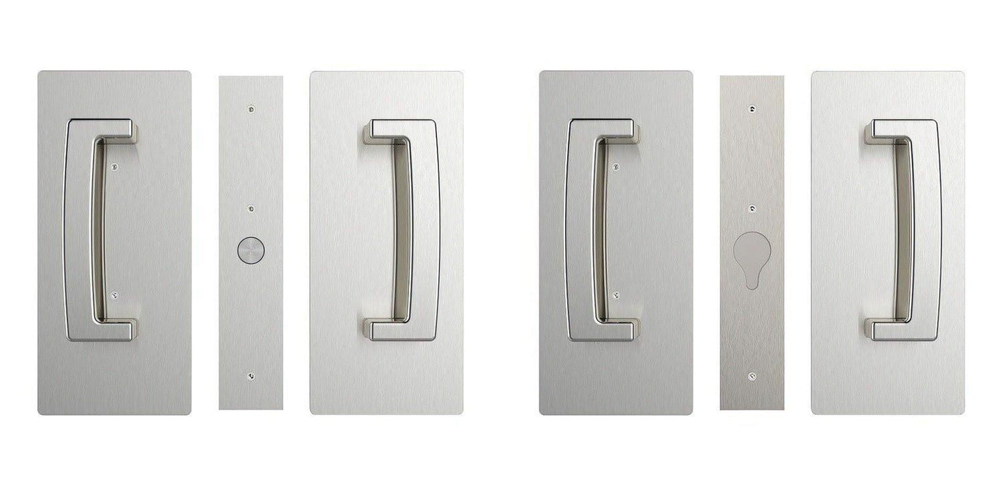 Cavilock CL406D029 ADA Bi-Parting Passage Pocket Door Set with Magnetic Latch for 1-3/4 Inch Thick Doors