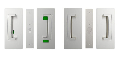 Cavilock CL406D043 ADA Bi-Parting Privacy Pocket Door Set with Emergency Release for 1-3/4 Inch Thick Doors