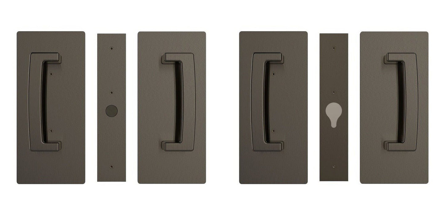 Cavilock CL406D028 ADA Bi-Parting Passage Pocket Door Set with Magnetic Latch for 1-3/8 Inch Thick Doors
