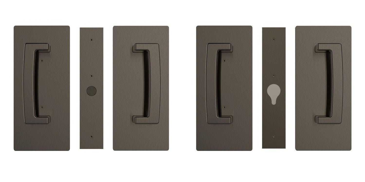 Cavilock CL406D028 ADA Bi-Parting Passage Pocket Door Set with Magnetic Latch for 1-3/8 Inch Thick Doors
