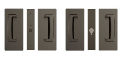 Cavilock CL406D028 ADA Bi-Parting Passage Pocket Door Set with Magnetic Latch for 1-3/8 Inch Thick Doors