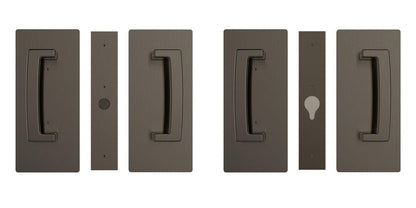Cavilock CL406D028 ADA Bi-Parting Passage Pocket Door Set with Magnetic Latch for 1-3/8 Inch Thick Doors
