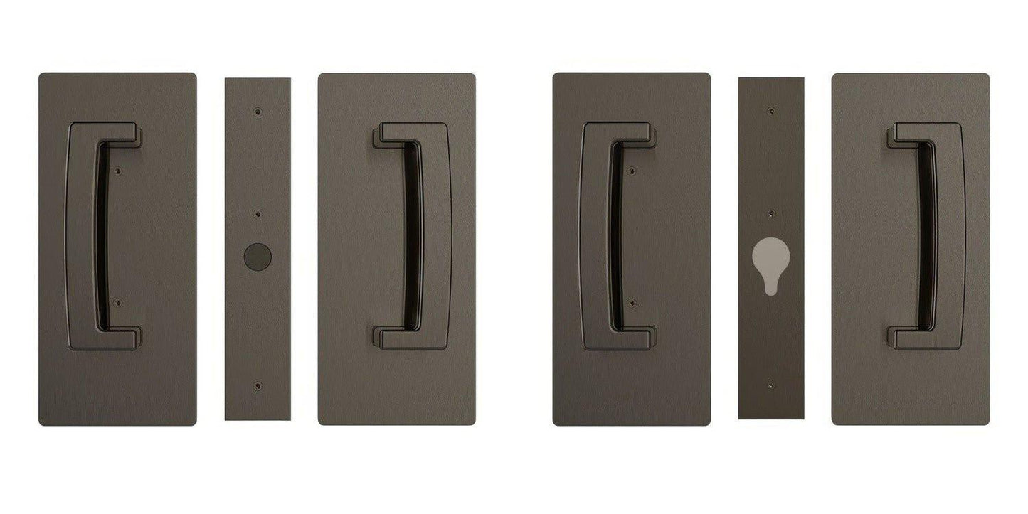 Cavilock CL406D029 ADA Bi-Parting Passage Pocket Door Set with Magnetic Latch for 1-3/4 Inch Thick Doors