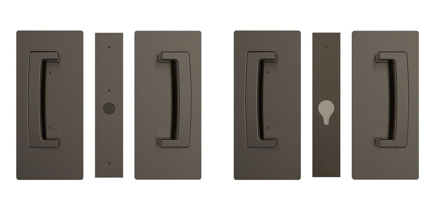 Cavilock CL406D029 ADA Bi-Parting Passage Pocket Door Set with Magnetic Latch for 1-3/4 Inch Thick Doors