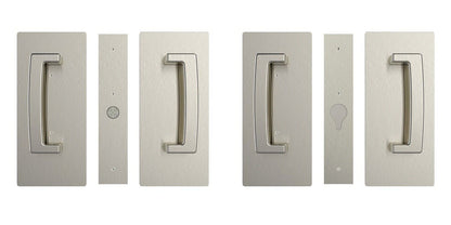 Cavilock CL406D028 ADA Bi-Parting Passage Pocket Door Set with Magnetic Latch for 1-3/8 Inch Thick Doors