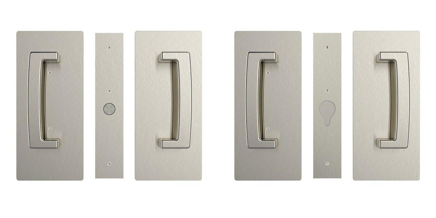 Cavilock CL406D029 ADA Bi-Parting Passage Pocket Door Set with Magnetic Latch for 1-3/4 Inch Thick Doors