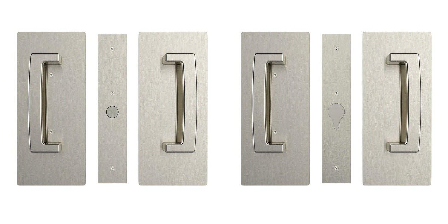 Cavilock CL406D029 ADA Bi-Parting Passage Pocket Door Set with Magnetic Latch for 1-3/4 Inch Thick Doors