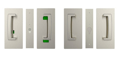 Cavilock CL406D038 ADA Bi-Parting Privacy Pocket Door Set with Emergency Release for 1-3/8 Inch Thick Doors