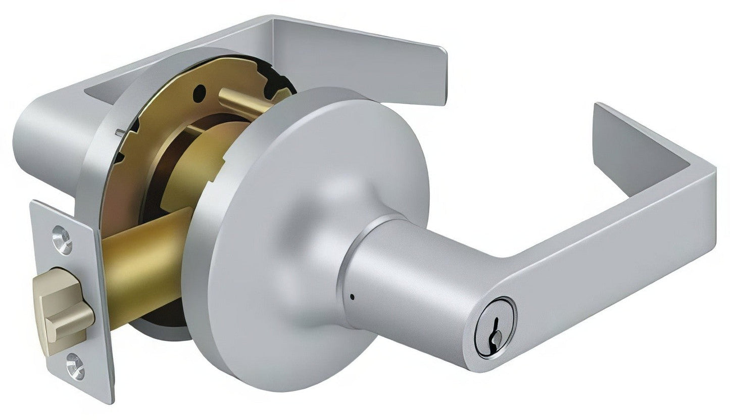 Deltana CL504FLC Clarendon Single Cylinder Grade 1 Storeroom Door Lever