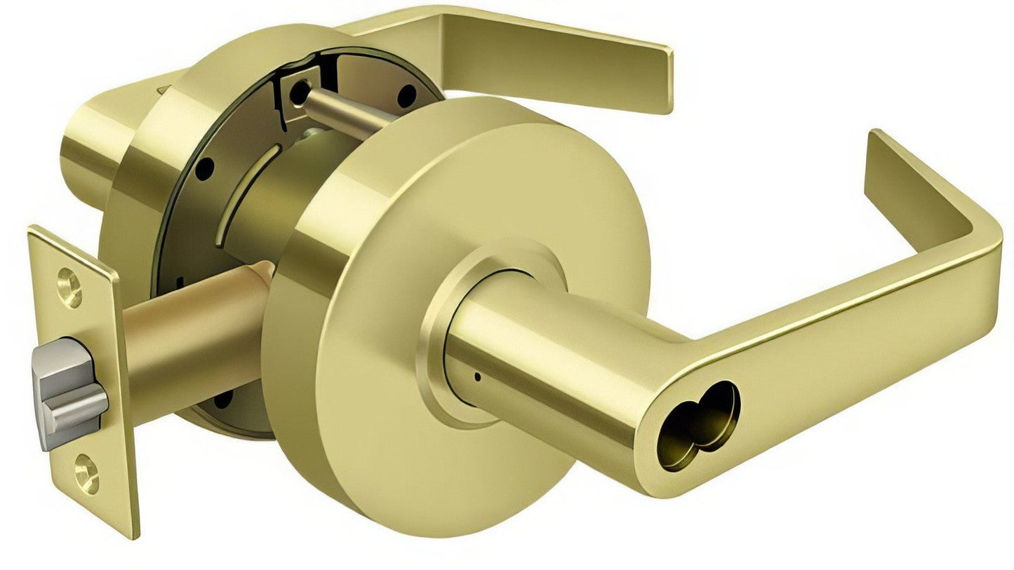 Deltana CL509ECCNC Clarendon Grade 2 Classroom Door Lever without Cylinder.