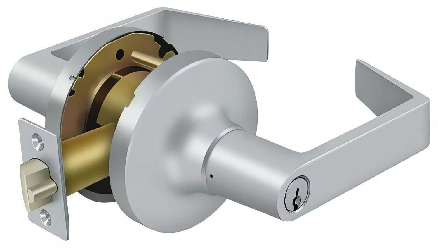 Deltana CL509FLC Clarendon Single Cylinder Grade 1 Classroom Door Lever.