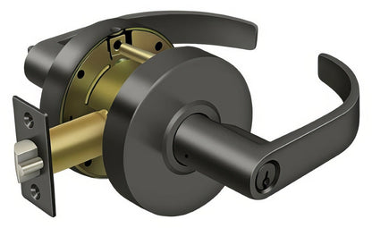 Deltana CL600EVC Modern Single Cylinder Grade 2 Keyed Entry Door Lever.