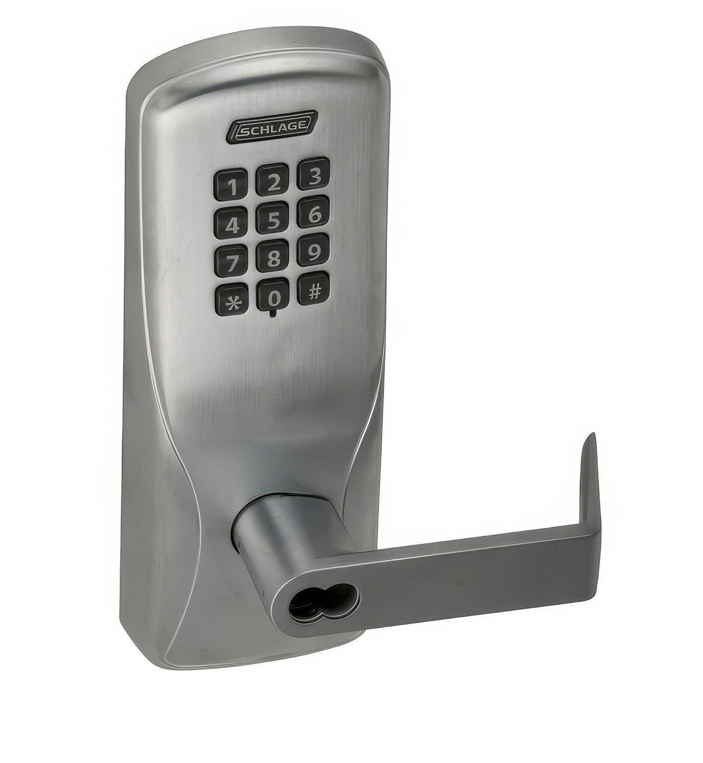 Schlage CO100CY70KPRHO626B CO-Series Commercial Electronic Cylindrical Lock Less SFIC Cylinder
