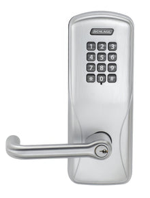 Schlage CO-100-CY-70-KP-TLR CO-Series Commercial Electronic Cylindrical Lock with Keypad and Tubular Lever