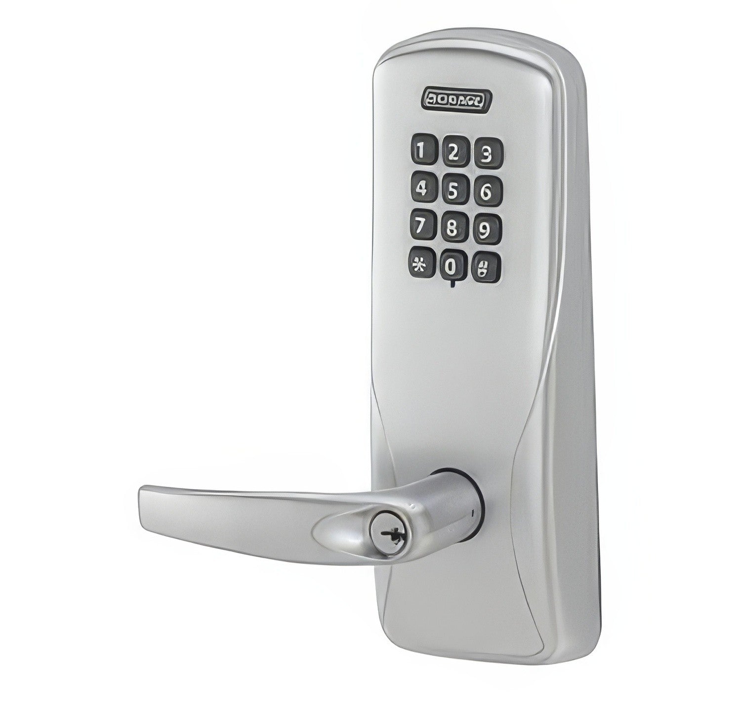 Schlage CCO-100-MS-70-KP-ATH CO-Series Commercial Electronic Mortise Lock with Keypad and Athens Lever