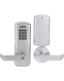 Schlage CO-100-MS-70-KP-RHO CO-Series Commercial Electronic Mortise Lock with Keypad and Rhodes Lever