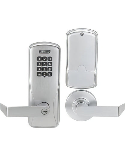 Schlage CO-100-MS-70-KP-RHO CO-Series Commercial Electronic Mortise Lock with Keypad and Rhodes Lever