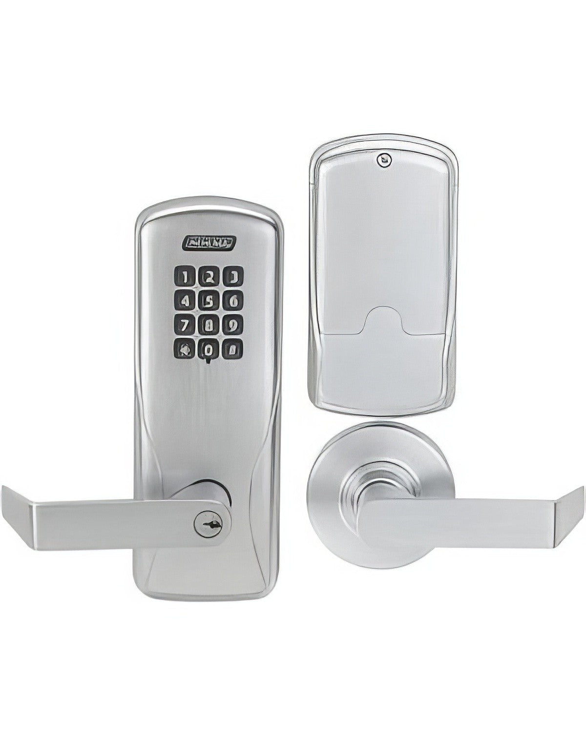 Schlage CO-100-MS-70-KP-RHO CO-Series Commercial Electronic Mortise Lock with Keypad and Rhodes Lever