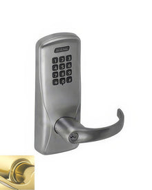 Schlage CO-100-MS-70-KP-SPA CO-Series Commercial Electronic Mortise Lock with Keypad and Sparta Lever