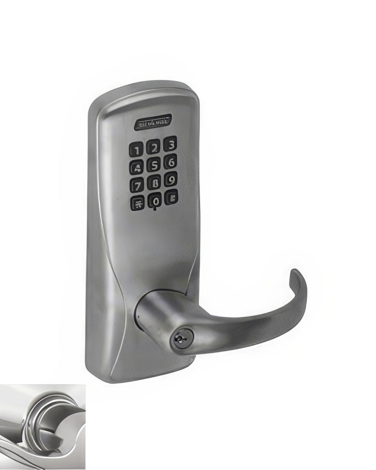 Schlage CO-100-MS-70-KP-SPA CO-Series Commercial Electronic Mortise Lock with Keypad and Sparta Lever
