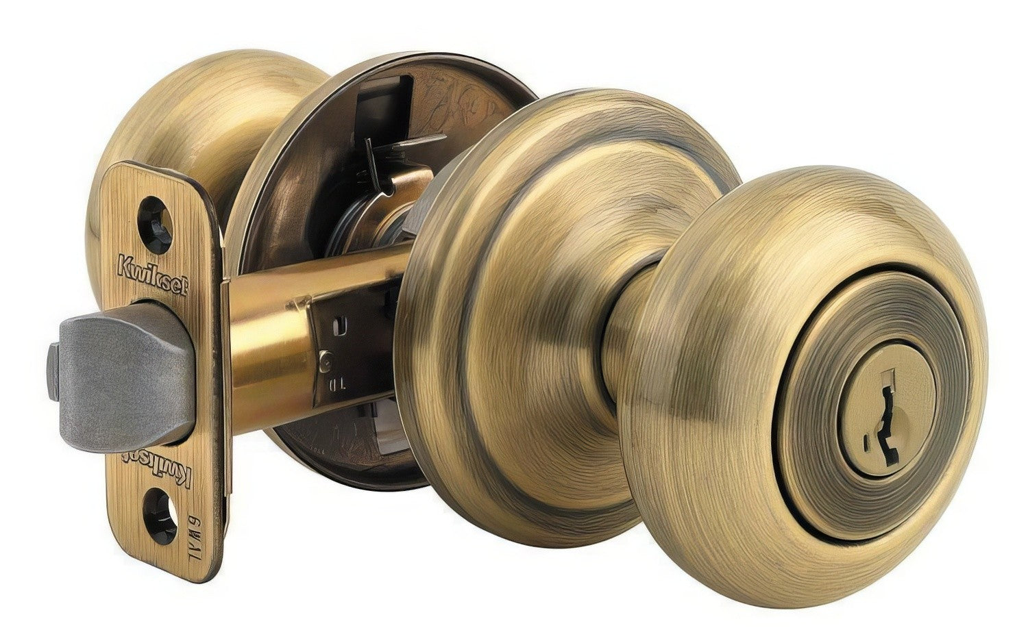Kwikset 740J-S Juno Single Cylinder Keyed Entry Knob.