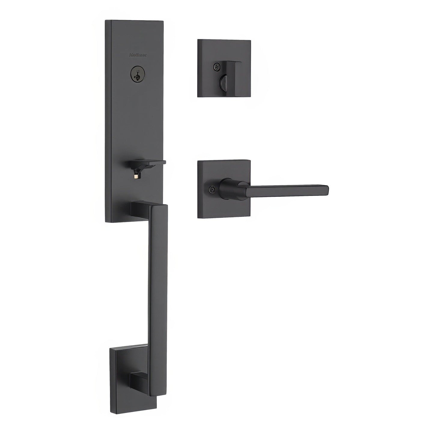 Kwikset CP818VNHXHFLSQT Vancouver Single Cylinder Handleset with Halifax Interior Lever