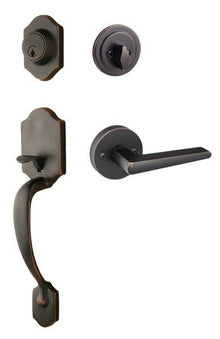 Sure-Loc CR507-BS-RD Coral Handleset with Basel Round Handleset Trim