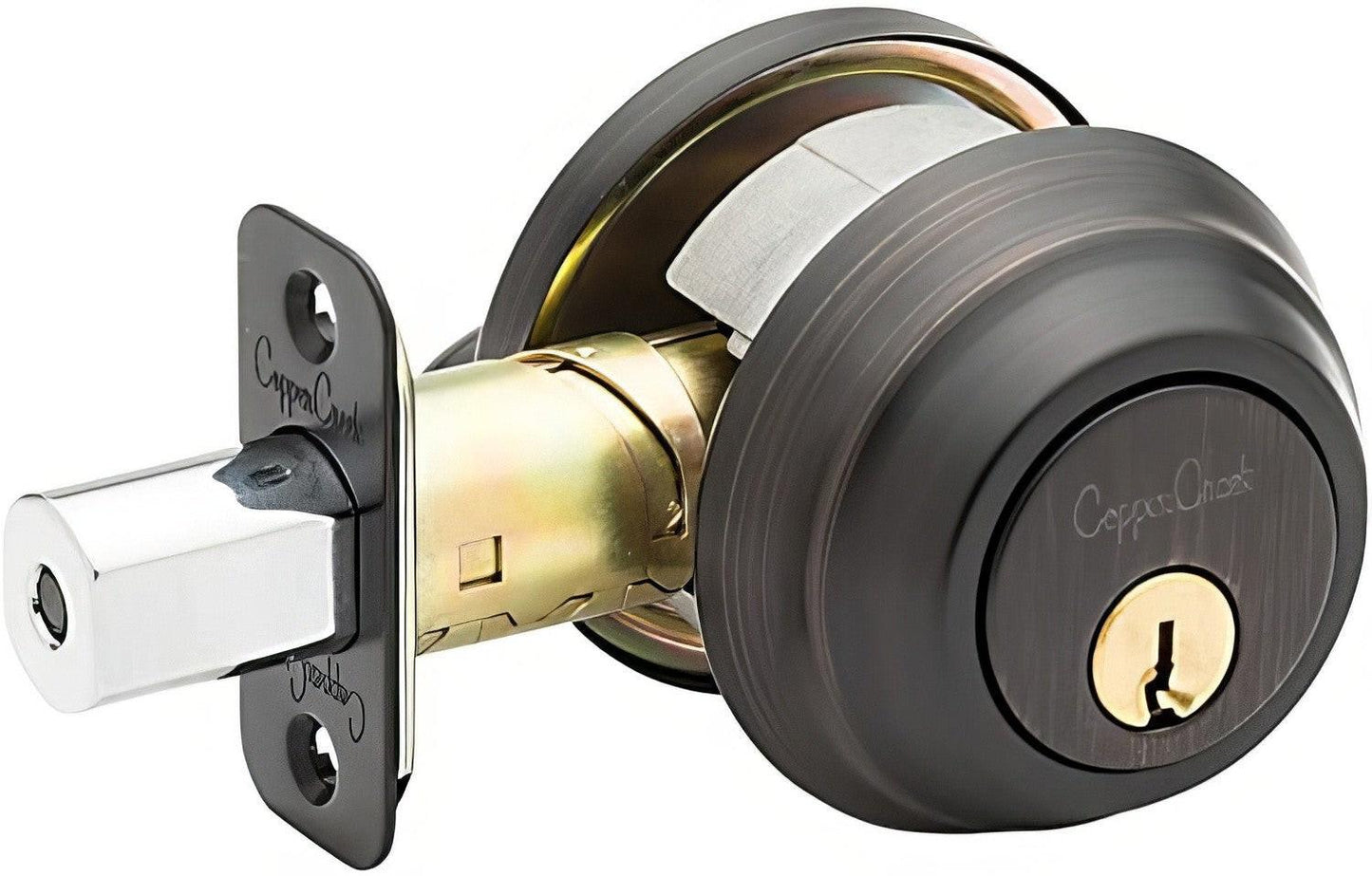 Copper Creek DBFR5410 Keyed Entry Single Cylinder Deadbolt with Interior Thumbturn.
