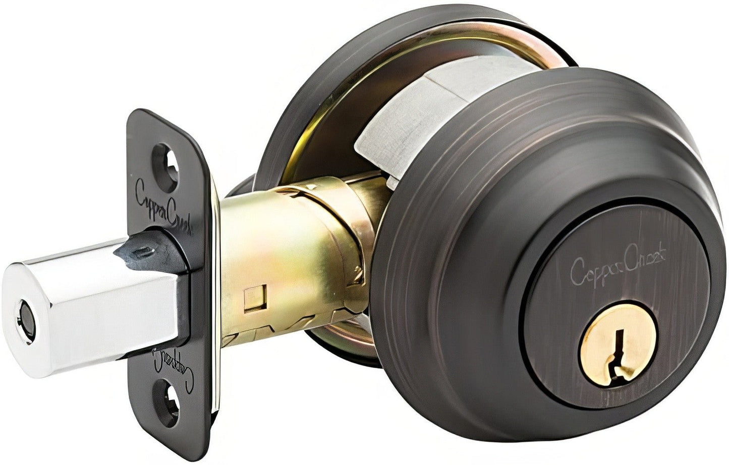 Copper Creek DBFR5410 Keyed Entry Single Cylinder Deadbolt with Interior Thumbturn