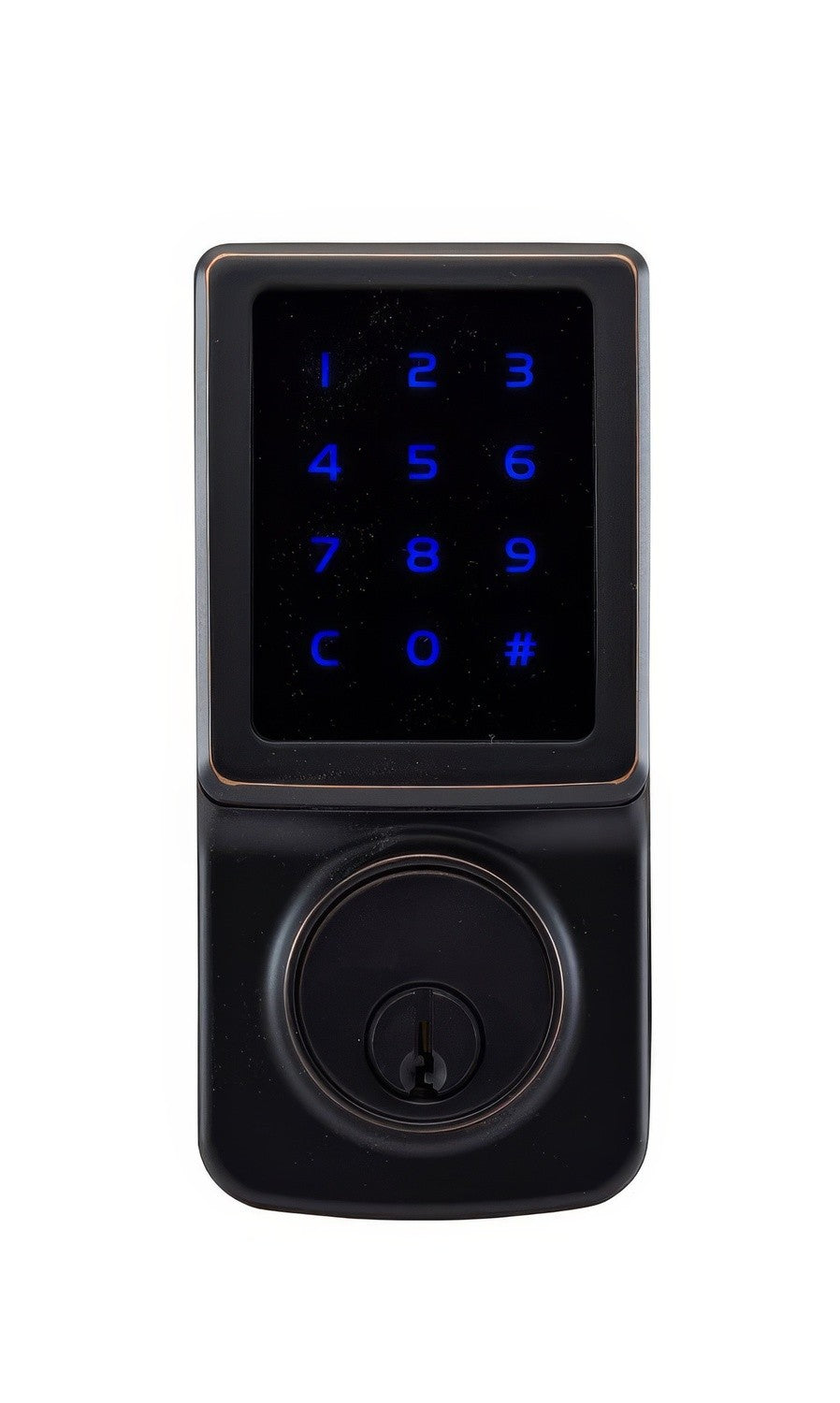 Copper Creek DBZF3410 Fashion Keyless Entry Single Cylinder Electronic Deadbolt with Z-Wave