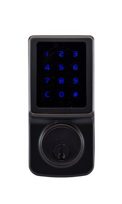 Copper Creek DBZF3410 Fashion Keyless Entry Single Cylinder Electronic Deadbolt with Z-Wave
