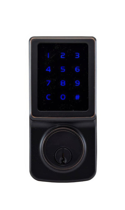 Copper Creek DBZF3410 Fashion Keyless Entry Single Cylinder Electronic Deadbolt with Z-Wave.