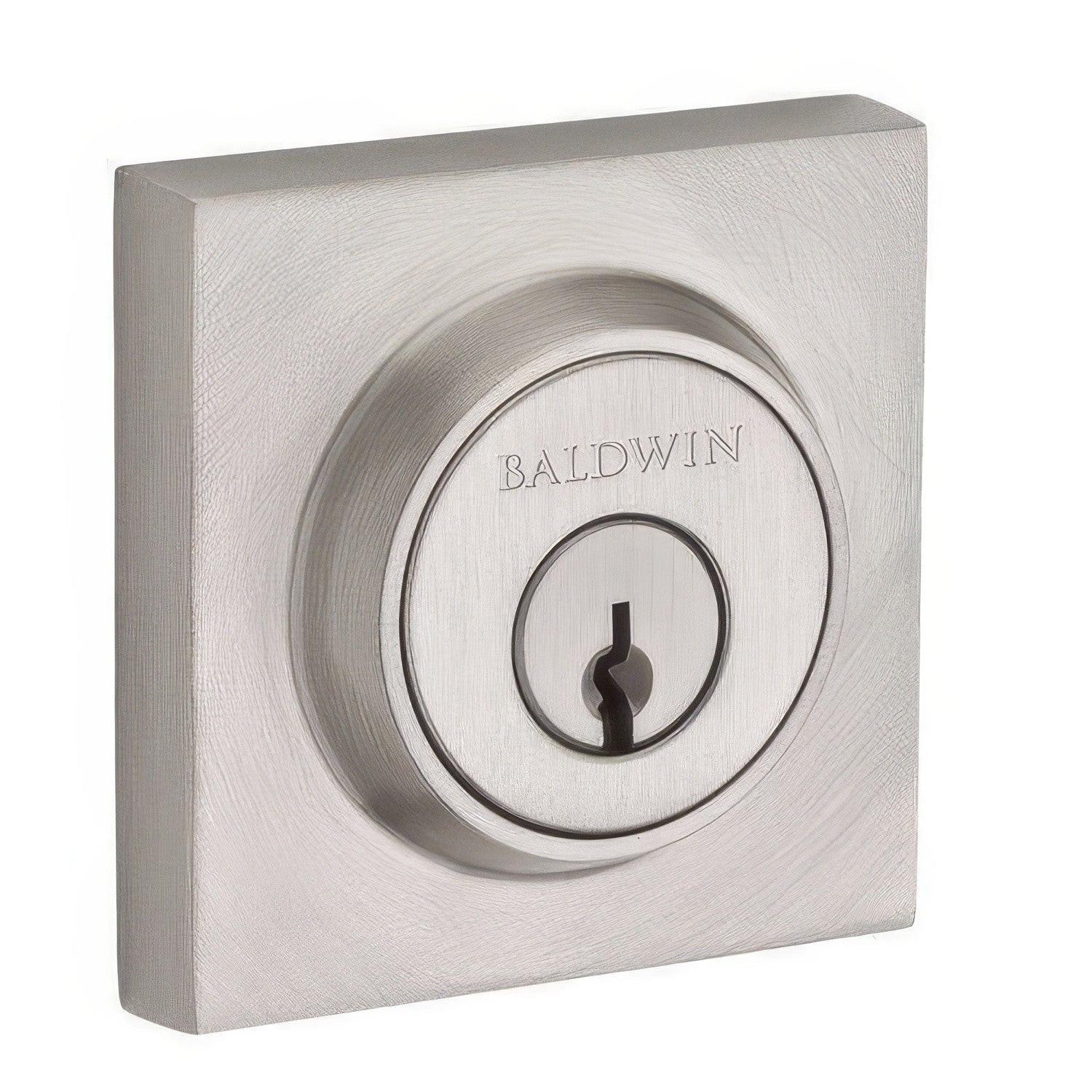 Baldwin DC.CSD Contemporary Square Keyed Entry Double Cylinder Deadbolt.