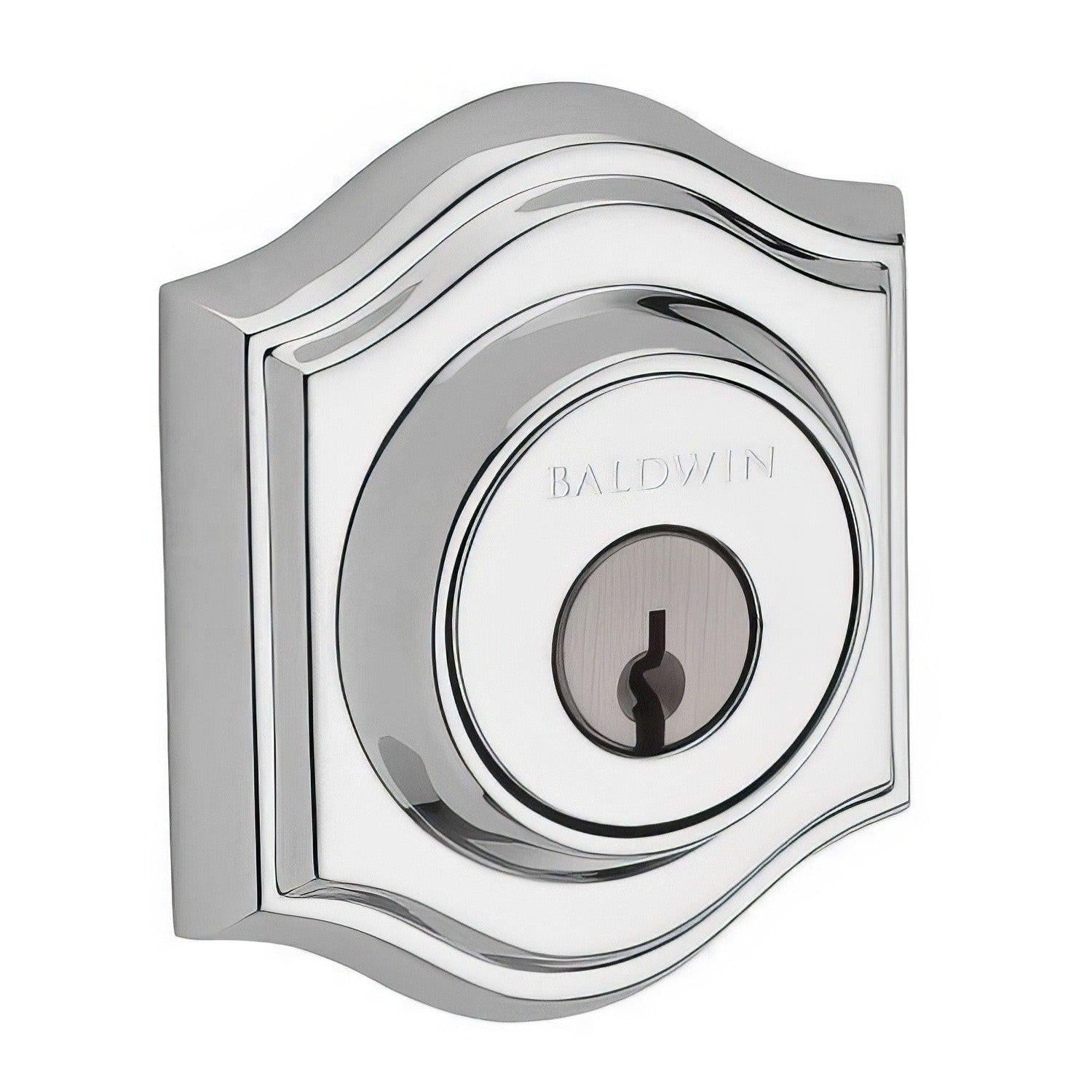 Baldwin DC.TAD Traditional Arch Keyed Entry Double Cylinder Deadbolt.