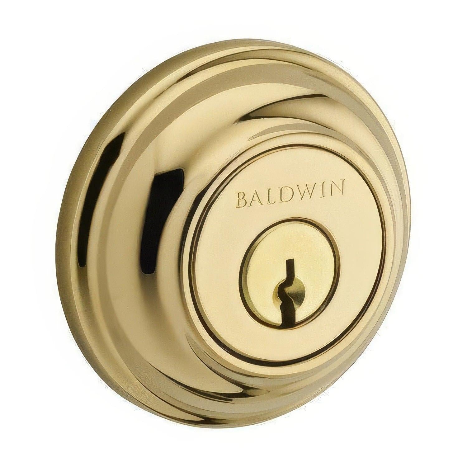 Baldwin DC.TRD Traditional Round Keyed Entry Double Cylinder Deadbolt.