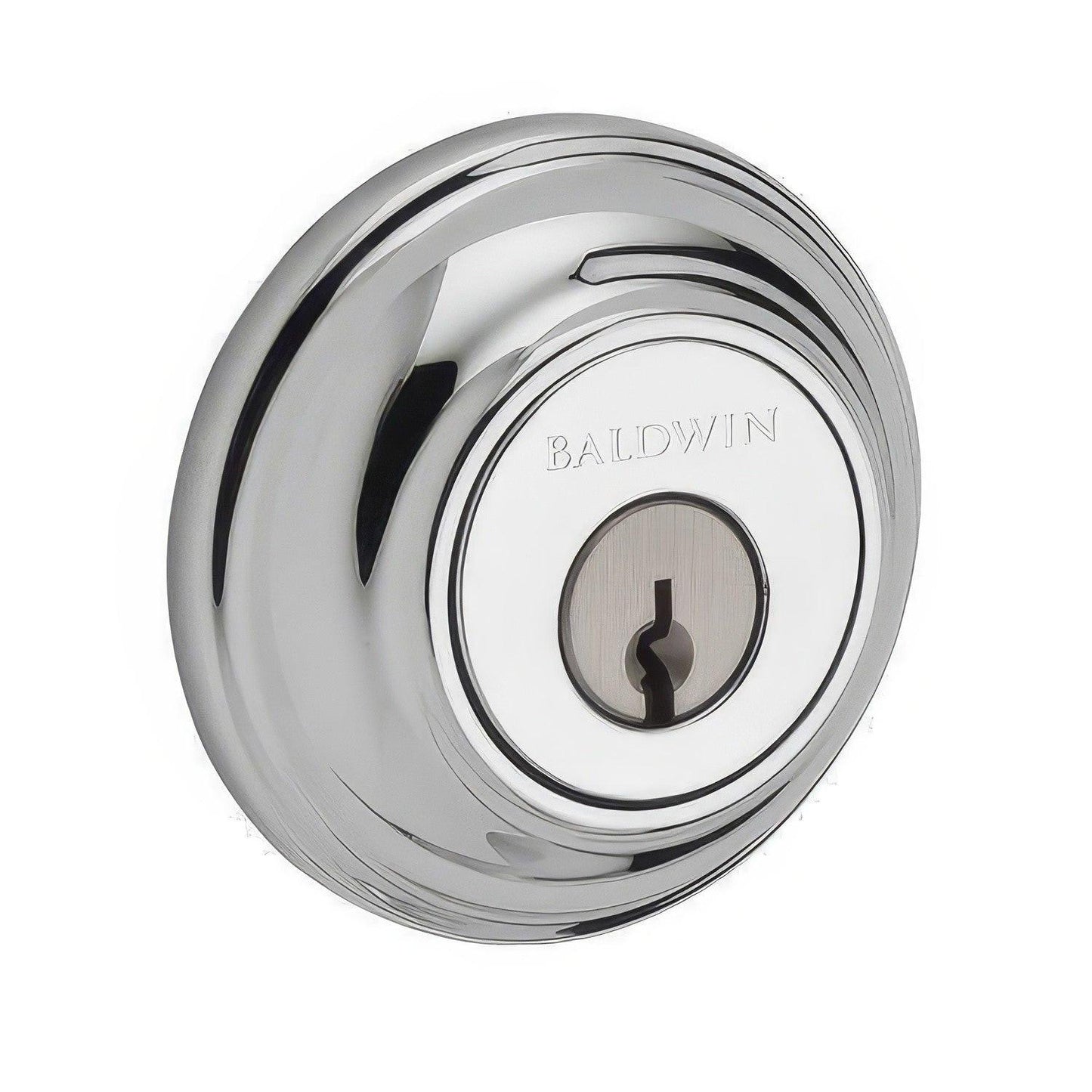 Baldwin DC.TRD Traditional Round Keyed Entry Double Cylinder Deadbolt.