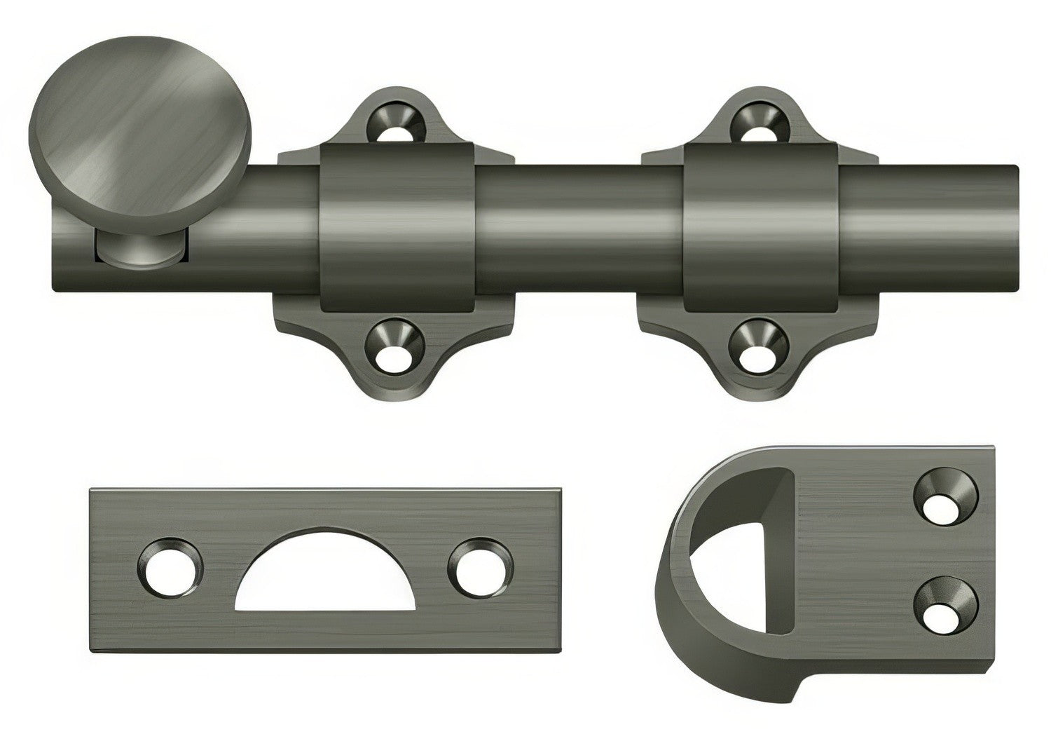 Deltana DDB425 4" HD Dutch Door Bolt