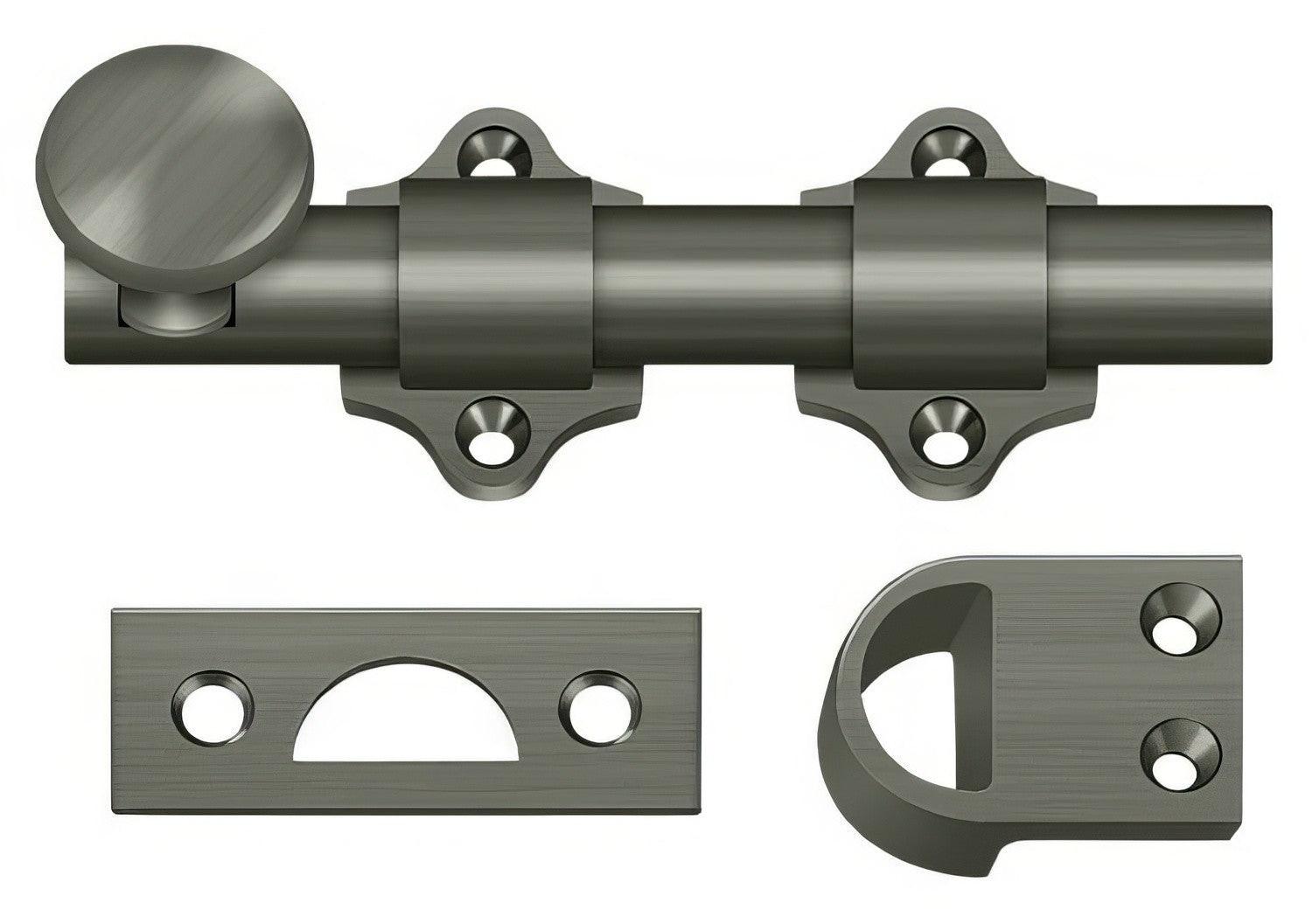 Deltana DDB425 4" HD Dutch Door Bolt