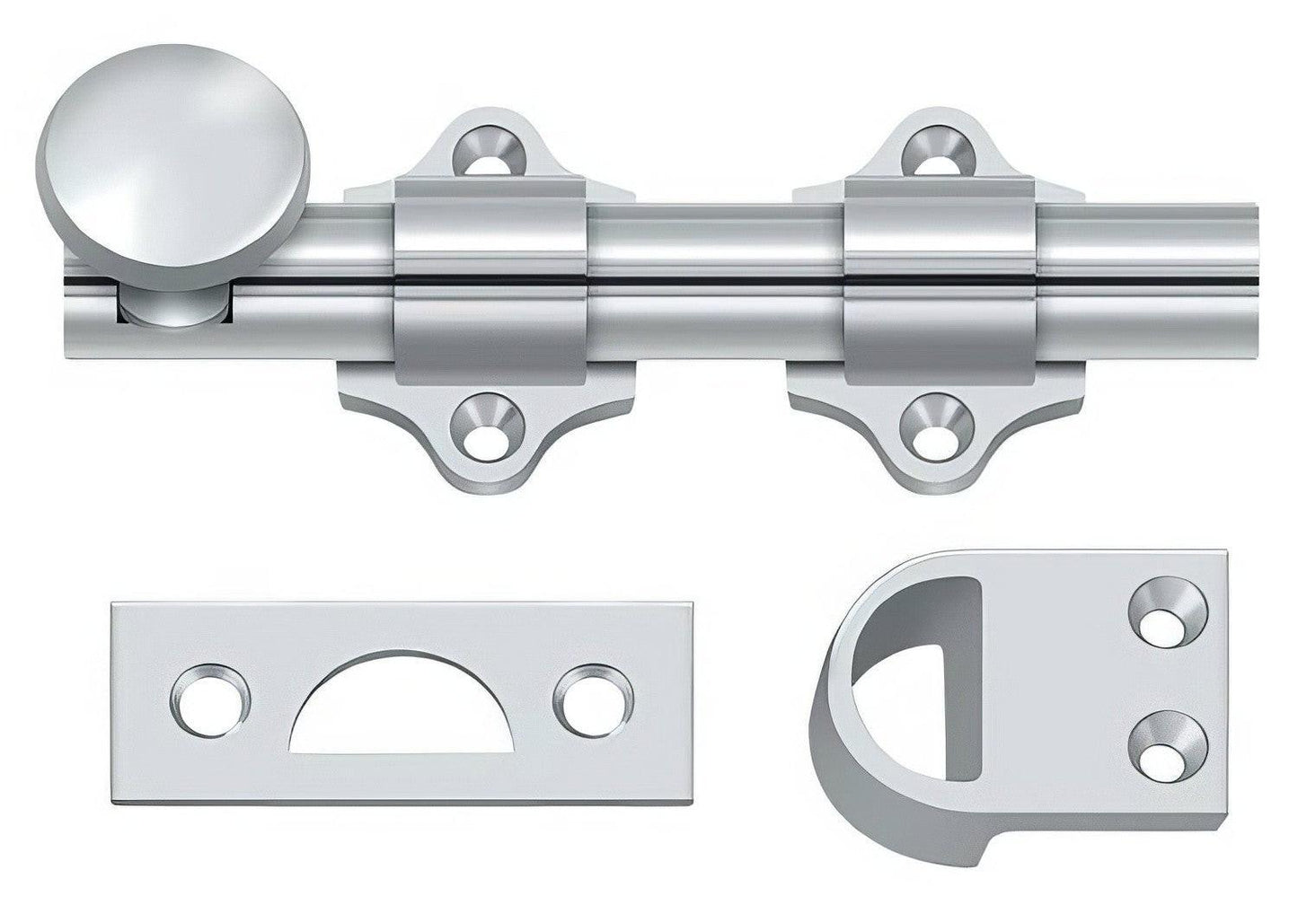 Deltana DDB425 4" HD Dutch Door Bolt