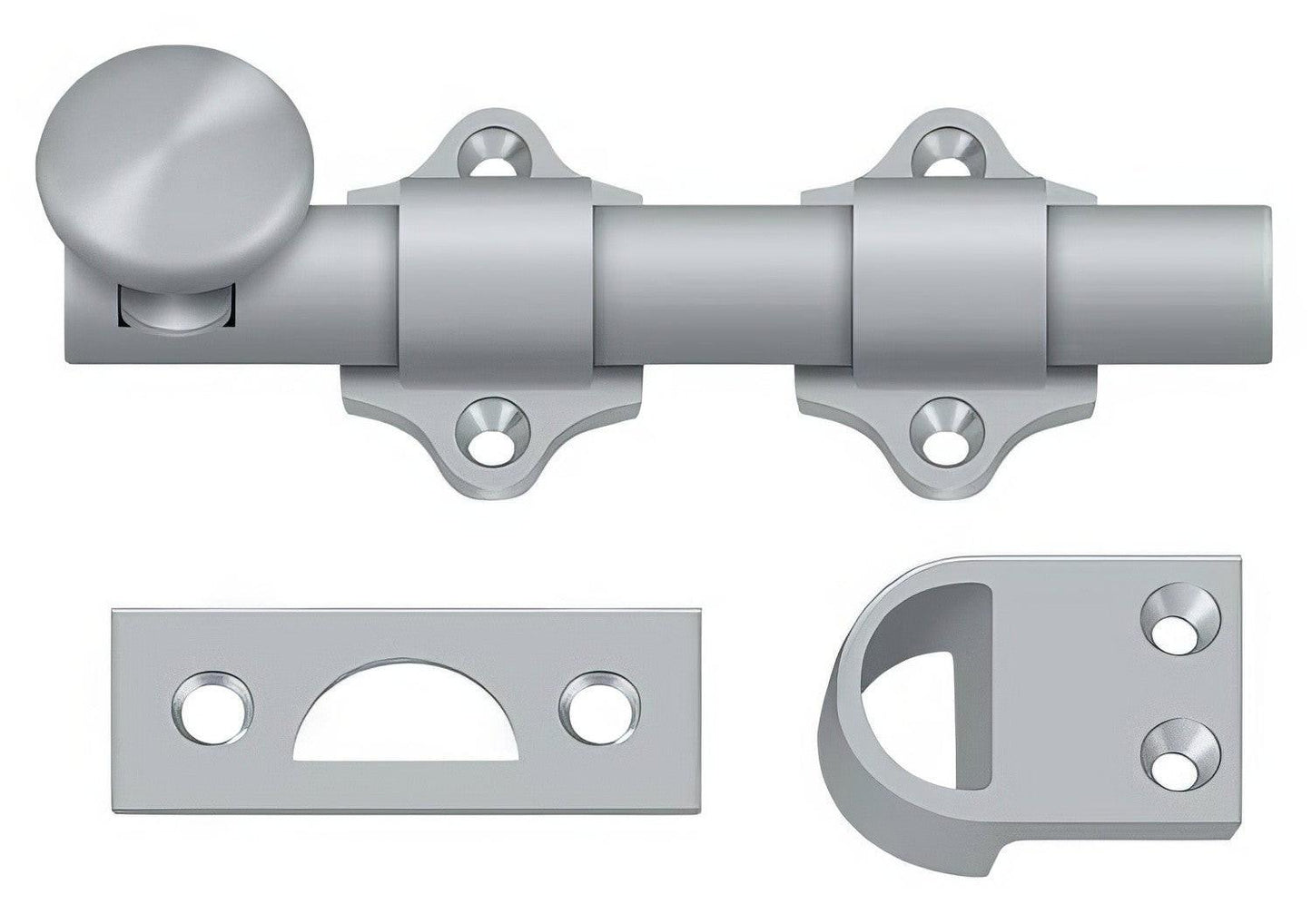 Deltana DDB425 4" HD Dutch Door Bolt