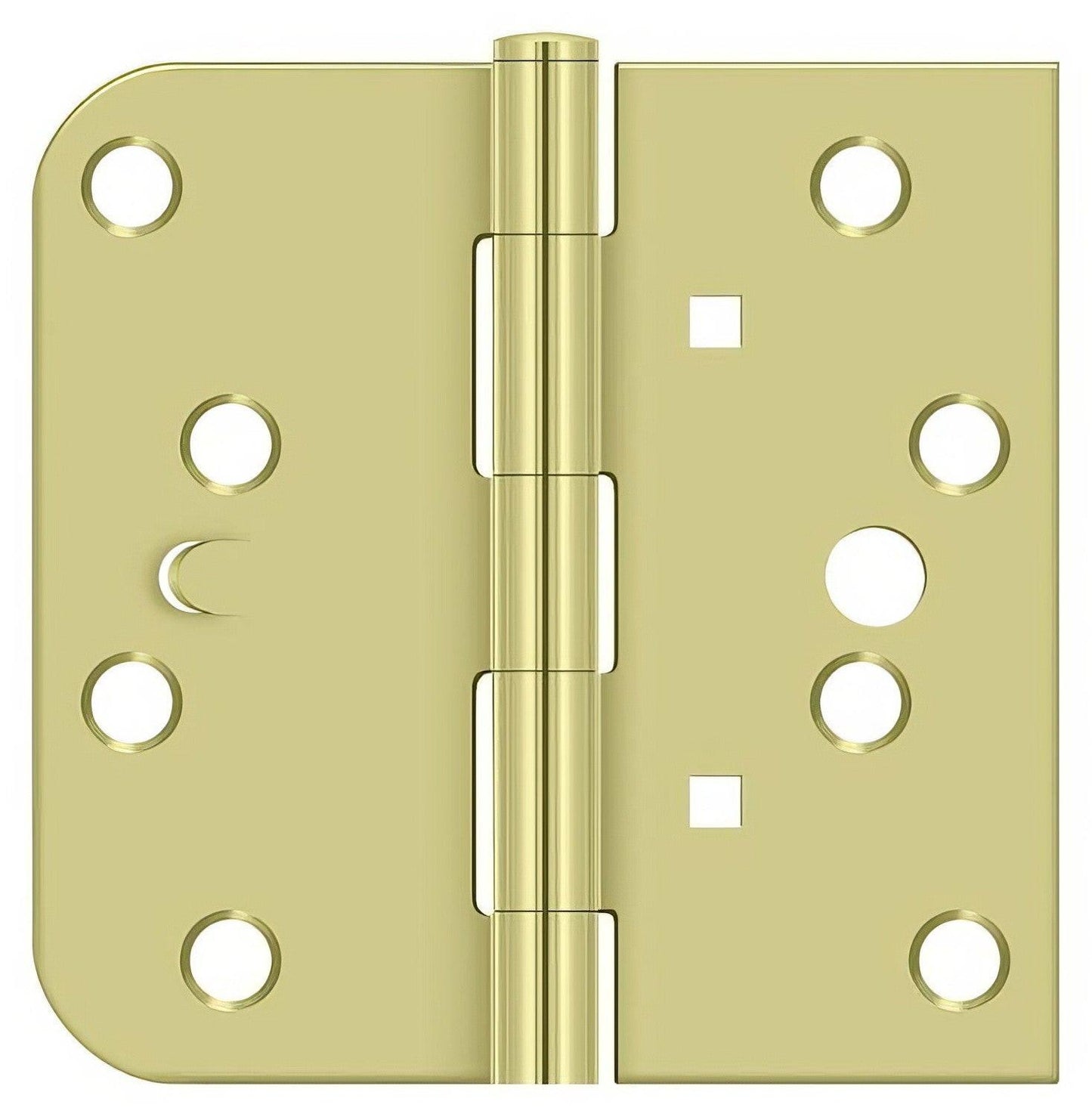 Deltana DE44058T-LH 4" x 4" 5/8" Radius Corner Plain Bearing Door Hinge.